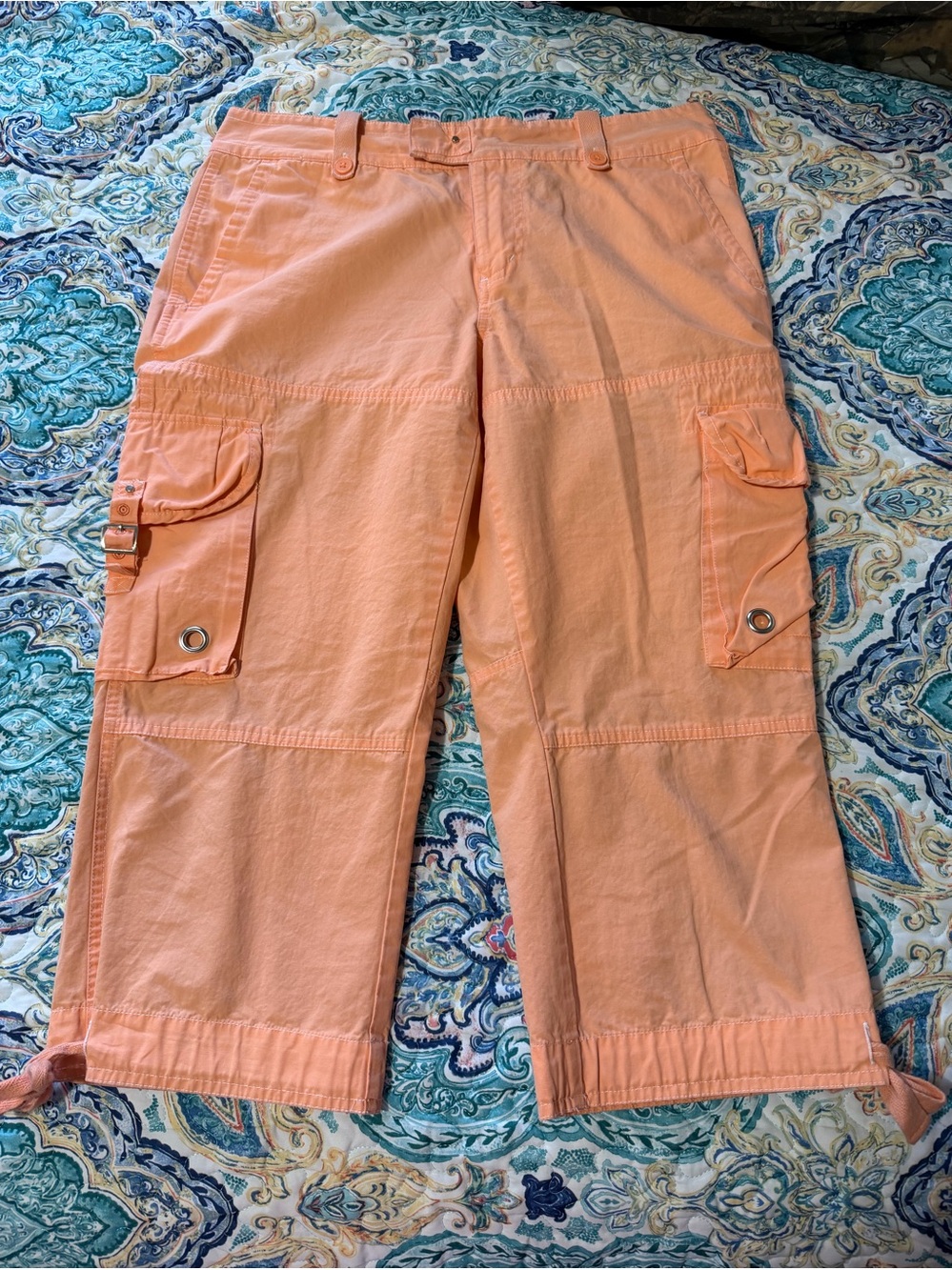 American Living Peach Cargo Capris